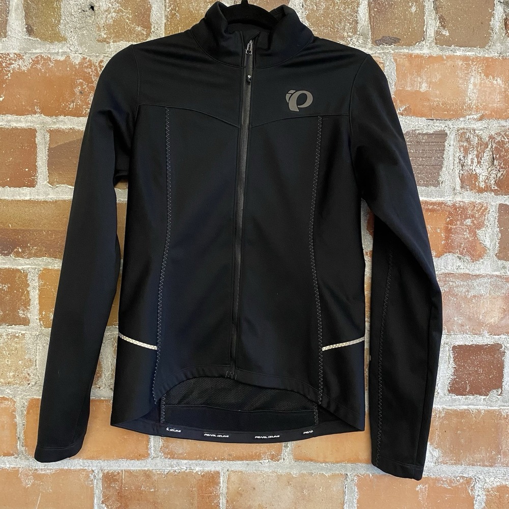 Pearl iZumi For Women Black Long Sleeve Cycling Activewear Full Zip Up Jacket